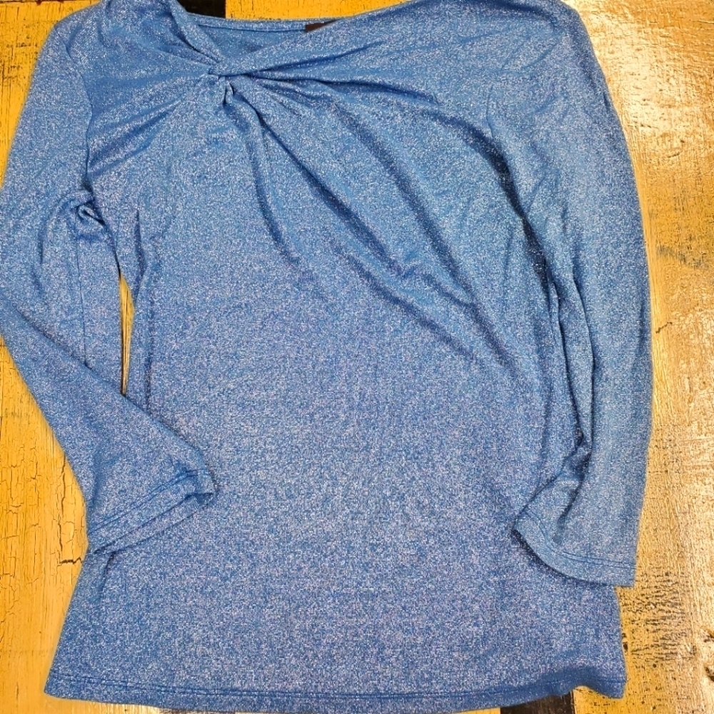 #025 The Limited XS Steel Blue Sparkly Top